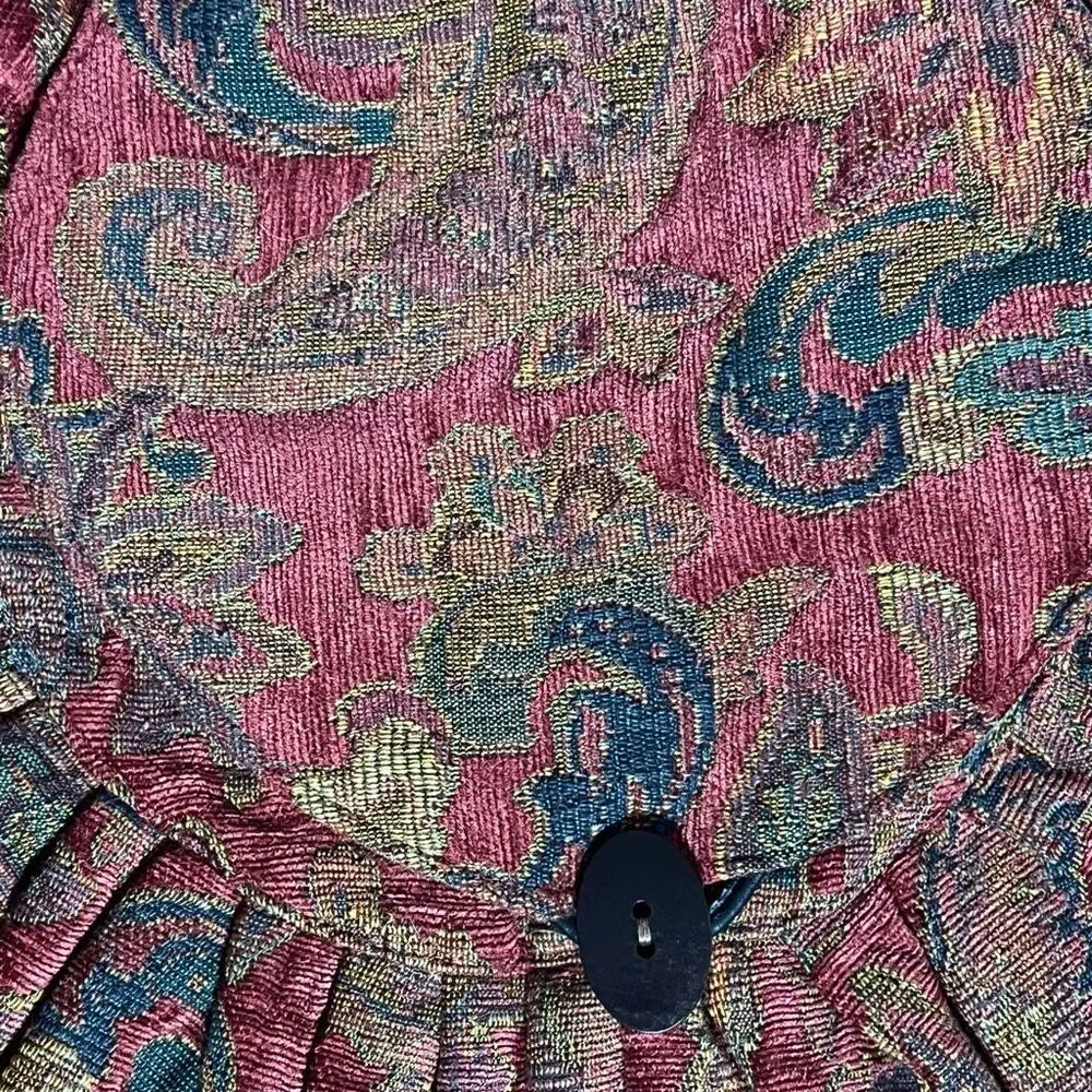 Vintage Tapestry Quilted Lined‎ Crossbody / Shoulder XL Boho Bag